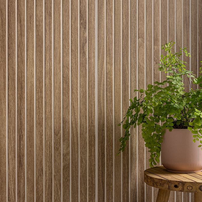 Solano Oak Wood Effect Large Format Wall Tiles - 330 x 1000mm
