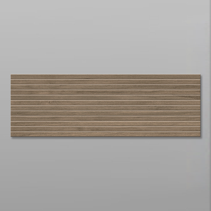 Solano Walnut Wood Effect Large Format Wall Tiles - 330 x 1000mm