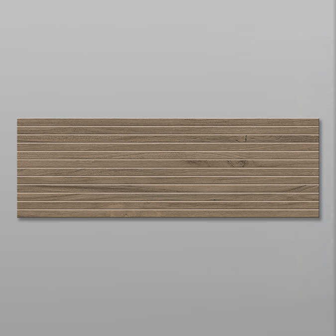 Solano Walnut Wood Effect Large Format Wall Tiles - 330 x 1000mm