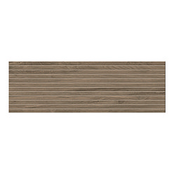 Solano Walnut Wood Effect Large Format Wall Tiles - 330 x 1000mm