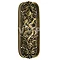 Solid Brass Cherub Figure Door Push Plate - Antique finish - DP-001 Large Image