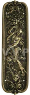 Solid Brass Grecian Lady Door Push Plate - Antique finish - DP-006 Large Image