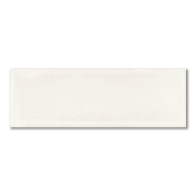 Somerton White Glazed Crackle Effect Wall Tiles - 75 x 230mm