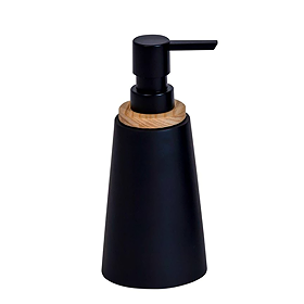 Sonata Black Bamboo Liquid Soap Dispenser
