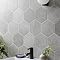 Layton Hexagon Light Grey Stone Effect Tiles