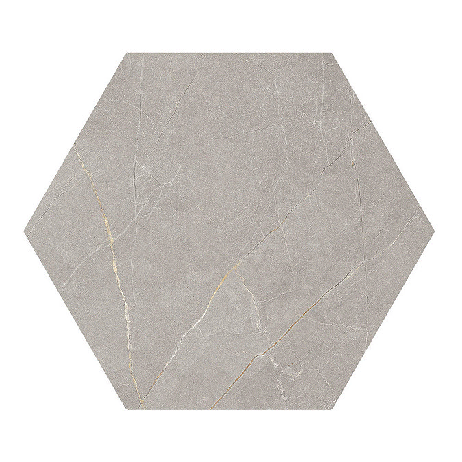 Layton Hexagon Light Grey Stone Effect Tiles