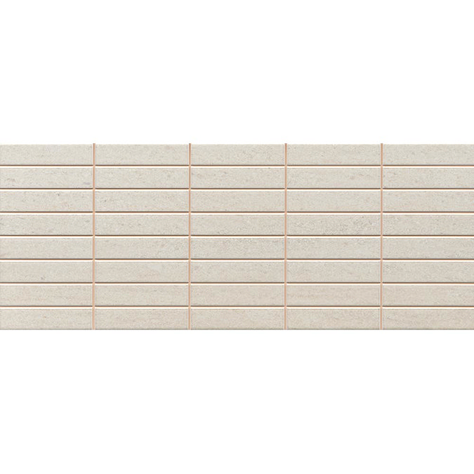 Sorrento Limestone Mosaic Wall Tile (Gloss - 200 x 500mm) Large Image