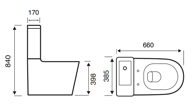 Space Saving Combined Two-In-One Wash Basin + Toilet (incl. Tap & Waste)