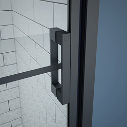 Spare Handles for Arezzo Matt Black Grid Frameless Pivot Shower Door
