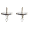 Spare Top Fixing Toilet Seat Hinges Diameter 60mm