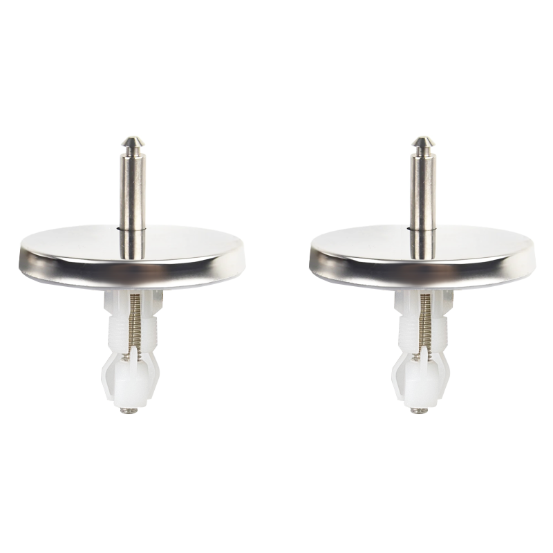 Pair of Spare Top Fixing Toilet Seat Hinges Diameter 60mm