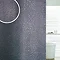 Sparkle Swirl W1800 x H1800mm Polyester Shower Curtain - Black Large Image