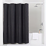 Black Sparkle Diamante Polyester Shower Curtain 1800mm x 1800mm