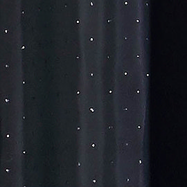 Sparkle W1800 x H1800mm Polyester Shower Curtain - Black Large Image