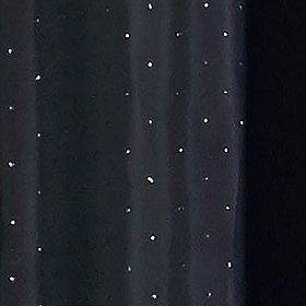 Sparkle W1800 x H1800mm Polyester Shower Curtain - Black Large Image