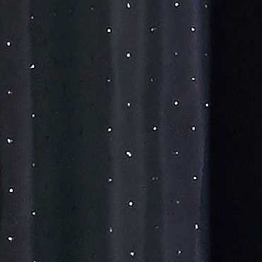 Sparkle W1800 x H1800mm Polyester Shower Curtain - Black  Profile Large Image