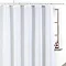 Sparkle W1800 x H1800mm Polyester Shower Curtain - White Large Image
