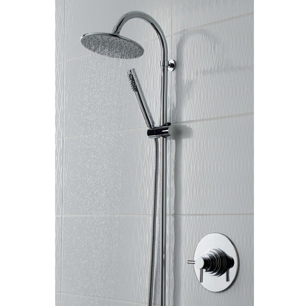 Ultra Spirit Concealed Dual Thermostatic Shower Valve - Chrome - A3095C Profile Large Image