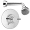 Spirit Concealed 3/4 Thermostatic Valve with Modern Head Large Image