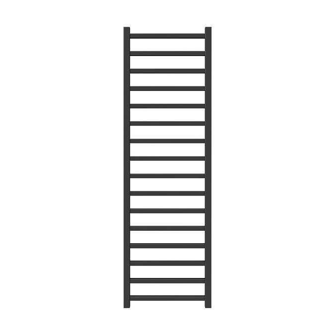 Square 1600 x 500mm Black Nickel Heated Towel Rail