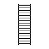 Square 1600 x 500mm Black Nickel Heated Towel Rail