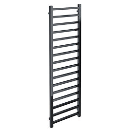 Square 1600 x 500mm Black Nickel Heated Towel Rail