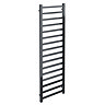 Square 1600 x 500mm Black Nickel Heated Towel Rail