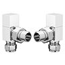Milan Square Angled Radiator Valves Large Image