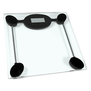 Clear Tempered Glass Bathroom Scale  Profile Large Image