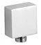 Nuie Chrome Plated Brass Square Outlet Elbow - A3245 Large Image