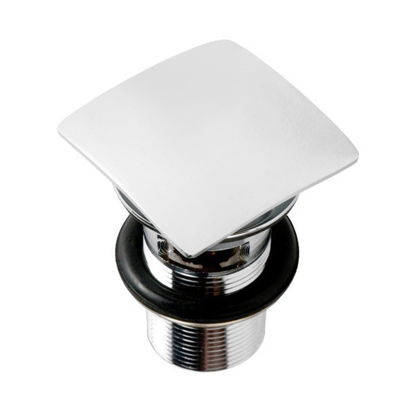 Square Slotted Click Clack Basin Waste - Chrome - SQW1 Profile Large Image