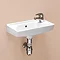 Square Space Ceramic Cloakroom Basin Large Image