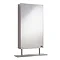 Hudson Reed Baltimore Stainless Steel Single Mirror Cabinet - LQ315 Large Image