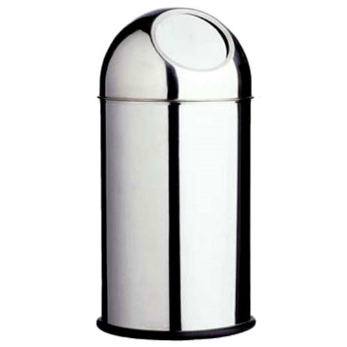 Stainless Steel Small Push Top Bin - 1600118 Large Image