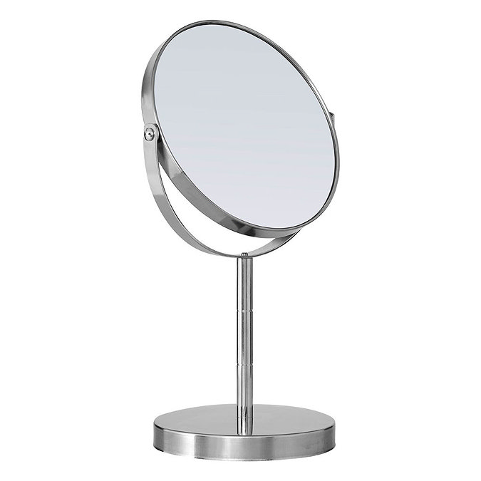 Stainless Steel Swivel Cosmetic Mirror Large Image