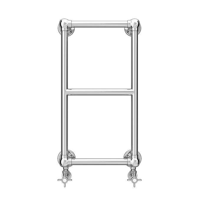 Chatsworth Traditional 700 x 400mm Chrome Cloakroom Towel Rail  Feature Large Image