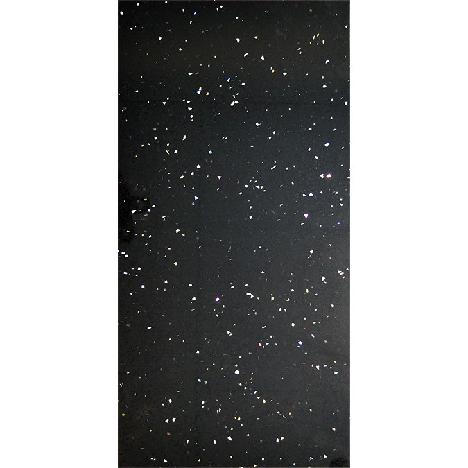 Stardust Quartz Black Wall and Floor Tile - 600 x 300mm Large Image