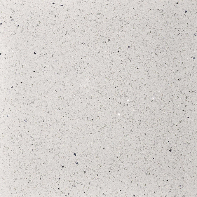 Stardust Quartz White Floor Tile - 600 x 600mm Large Image