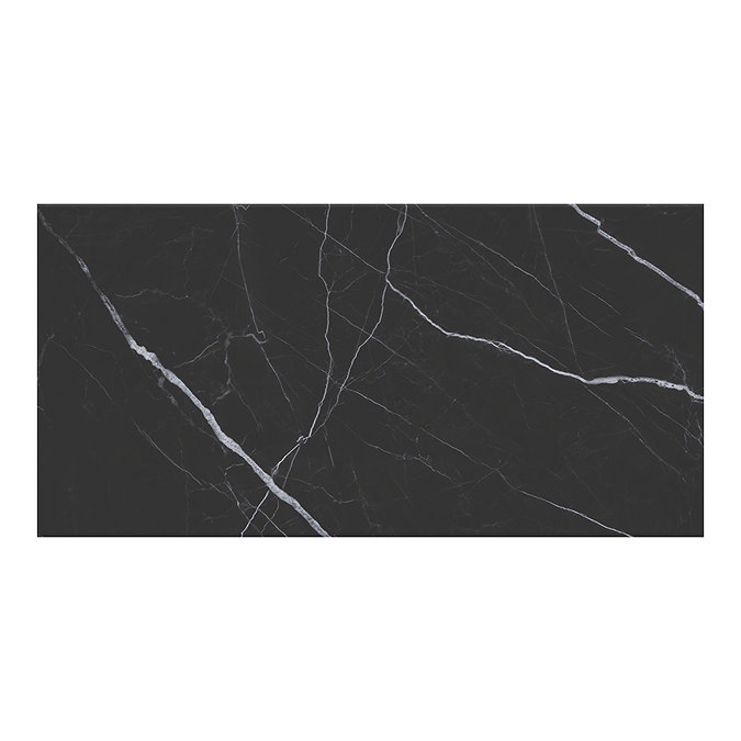 Stefano Black Marble Effect Wall Tiles - 300 x 600mm