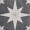 Stellar Black Star Patterned Wall and Floor Tiles - 200 x 200mm