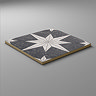 Stellar Black Patterned Wall and Floor Tiles - 200 x 200mm