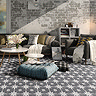 Stellar Black Star Patterned Wall and Floor Tiles - 200 x 200mm