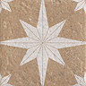 Stellar Sand Star Patterned Wall and Floor Tiles - 200 x 200mm