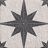 Stellar White Star Patterned Wall and Floor Tiles - 200 x 200mm