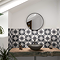 Stellar White Star Patterned Wall and Floor Tiles - 200 x 200mm