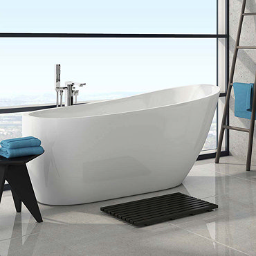 Windsor Sterling 1675 x 720mm Modern Slipper Freestanding Bath Profile Large Image