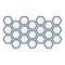 Stonehouse Studio Adelphi Navy Hexagon Wall & Floor Tiles - 225 x 225mm