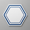 Stonehouse Studio Adelphi Navy Hexagon Wall & Floor Tiles - 225 x 225mm