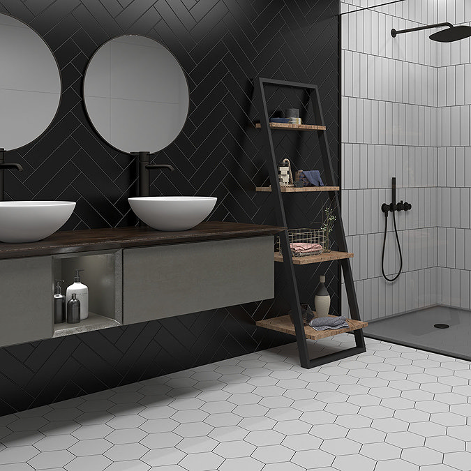 Stonehouse Studio Alvero Black Wall Tiles - 75 x 300mm