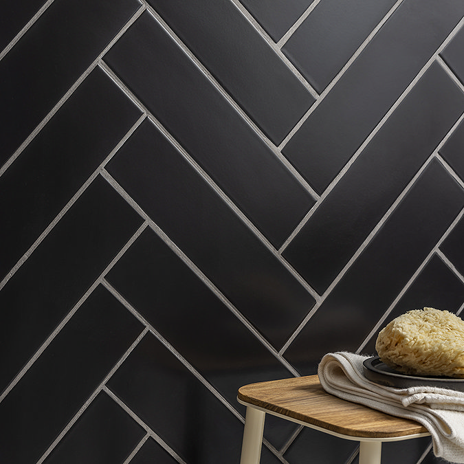 Stonehouse Studio Alvero Black Wall Tiles - 75 x 300mm